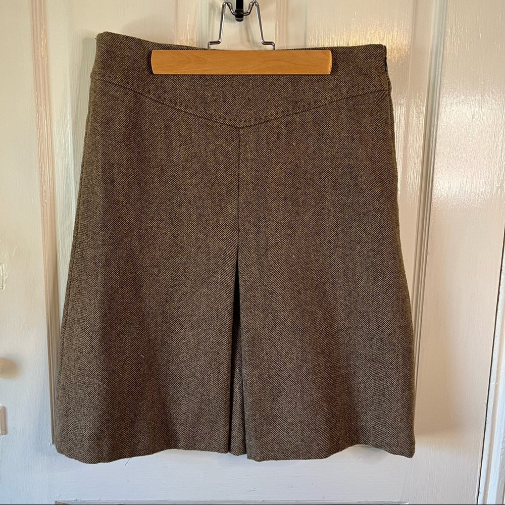 Wool Blend Brown A-Line Gap Skirt Size 4